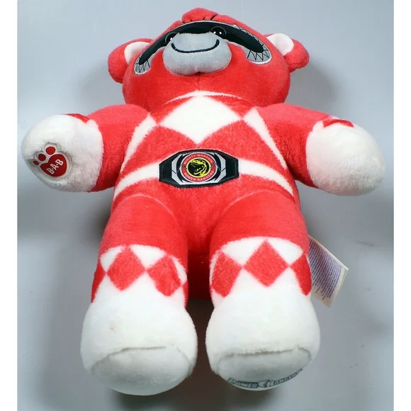 Build A Bear 16" Plush Limited Edition Power Rangers Red Ranger Battlizer Rookie - Picture 5 of 12